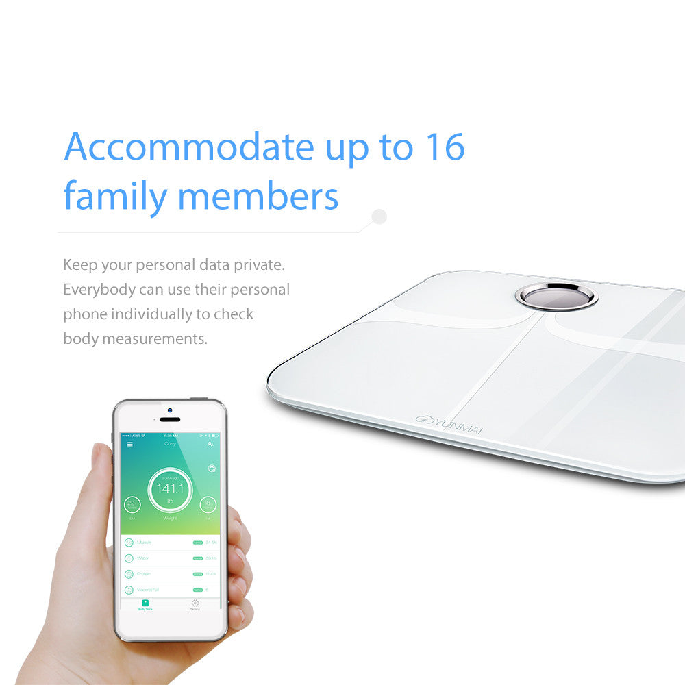 Yunmai Premium Bluetooth Smart Scale - White